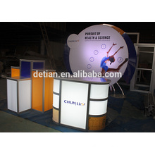 Lighting box Counter showroom display trade show exhibition display booth